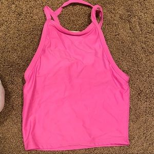 Kortni Jeane Pink Swim Top